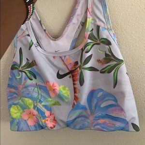 Nike colorful nonpadded sports bra